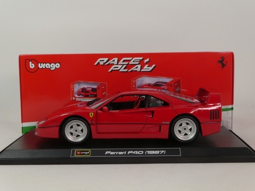 Burago ferrari f40 rot 1987 - burago,