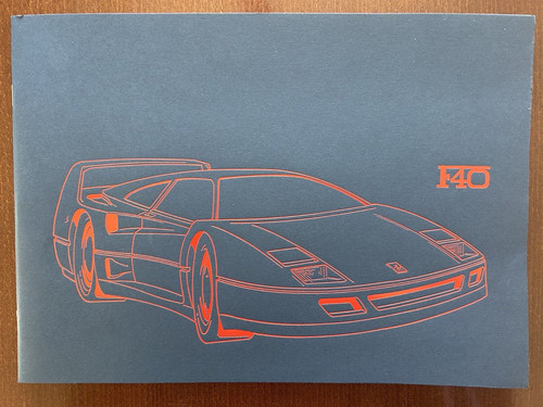 Original ferrari f40 - ferrari, mappe