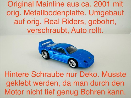 Hot wheels ferrari f40 - ferrari, blau