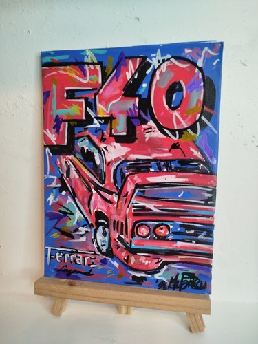 Ferrari f40 red graffiti - red, 1/1
